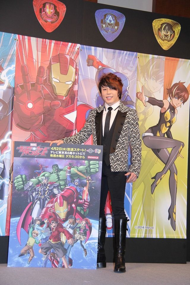 「ディスク・ウォーズ:アベンジャーズ」製作発表会見フォトギャラリー　オープニング＆エンディングテーマ曲を担当するT.M.Revolution西川貴教が登壇！（7枚目）