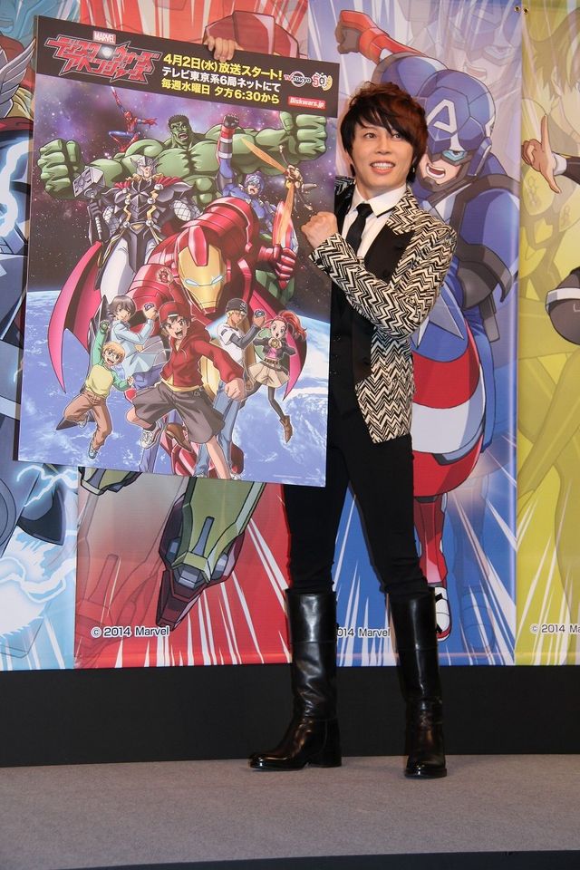 「ディスク・ウォーズ:アベンジャーズ」製作発表会見フォトギャラリー　オープニング＆エンディングテーマ曲を担当するT.M.Revolution西川貴教が登壇！（8枚目）