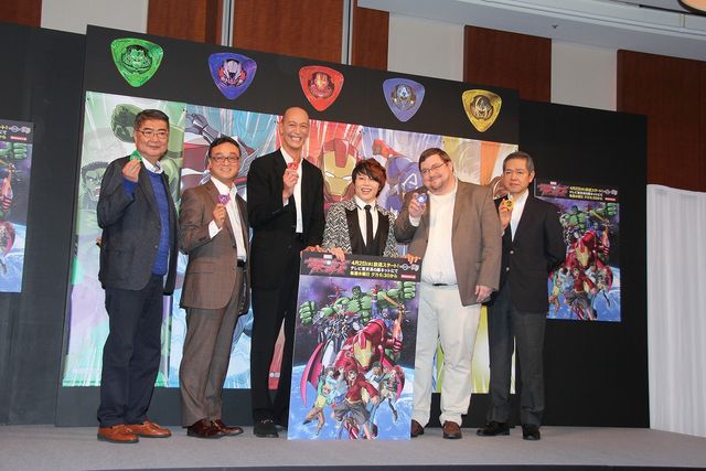 「ディスク・ウォーズ:アベンジャーズ」製作発表会見フォトギャラリー　オープニング＆エンディングテーマ曲を担当するT.M.Revolution西川貴教が登壇！（9枚目）