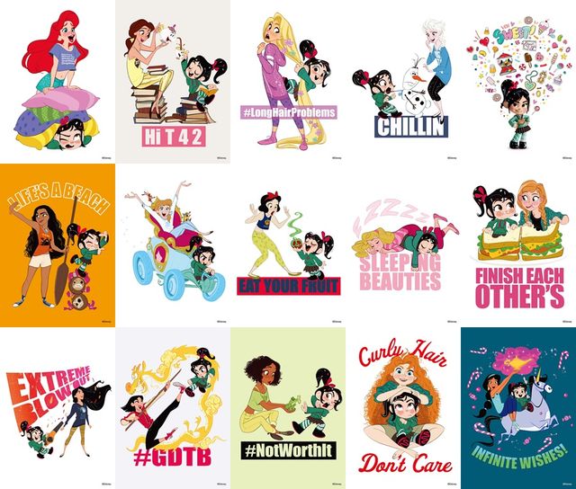 私服のプリンセス！『シュガー・ラッシュ：オンライン』限定ポストカードビジュアル（15種）（5枚目）