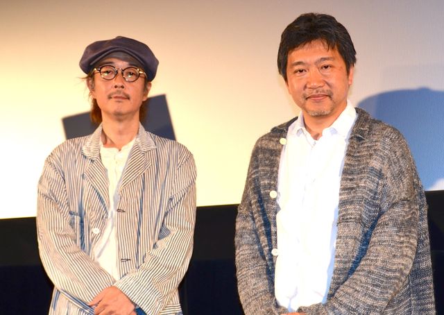 映画『海街diary』のティーチインイベントが行われリリー・フランキー（左）、是枝裕和監督が出席した