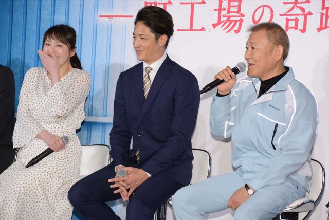 玉木宏、貫地谷しほりらとけん玉トーク！「スパイラル～町工場の奇跡～」会見（10枚目）