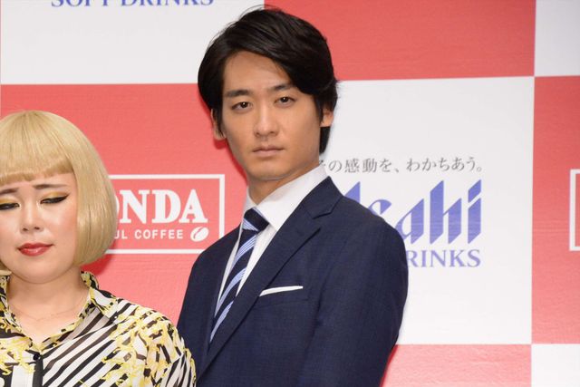 with Bの写真もいっぱい…金髪のブルゾンちえみにビックリ！「WONDA新CM発表会」（9枚目）