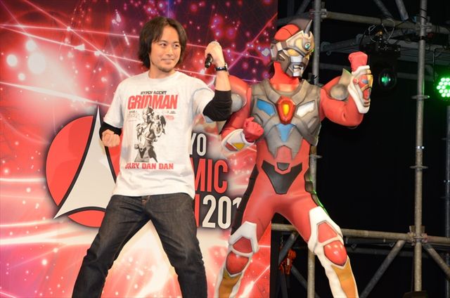 主人公・翔直人を演じた小尾昌也も登場！「SSSS.GRIDMAN」制作発表＆「電光超人グリッドマン」ブルーレイBOX発売記念トークステージ（6枚目）