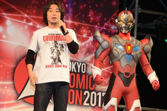 主人公・翔直人を演じた小尾昌也も登場！「SSSS.GRIDMAN」制作発表＆「電光超人グリッドマン」ブルーレイBOX発売記念トークステージ（7枚目）