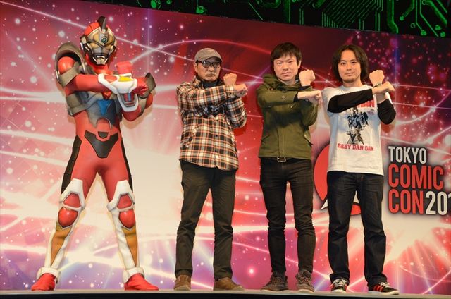 主人公・翔直人を演じた小尾昌也も登場！「SSSS.GRIDMAN」制作発表＆「電光超人グリッドマン」ブルーレイBOX発売記念トークステージ（14枚目）