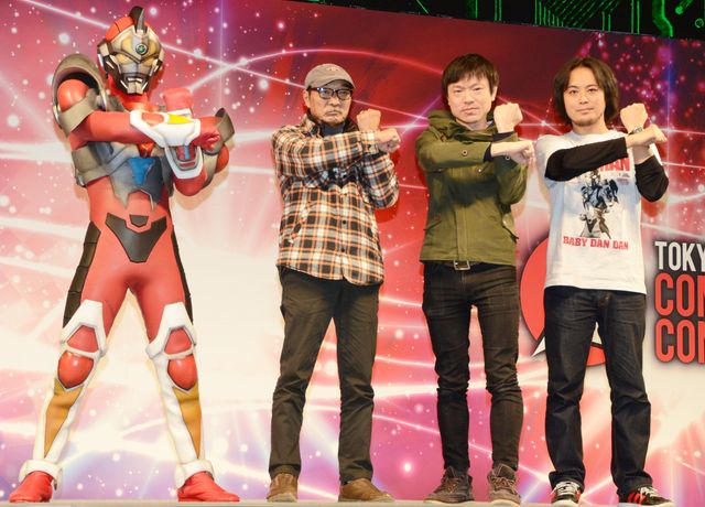 主人公・翔直人を演じた小尾昌也も登場！「SSSS.GRIDMAN」制作発表＆「電光超人グリッドマン」ブルーレイBOX発売記念トークステージ（17枚目）