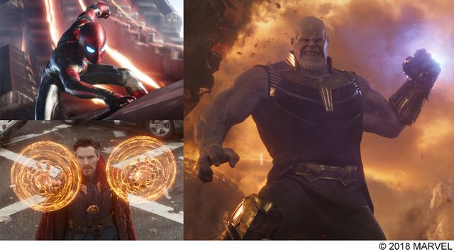 『アベンジャーズ／インフィニティ・ウォー』MovieNEX発売決定記念！横浜マリンタワーがインフィニティ・ストーン色に染まる！：フォトギャラリー