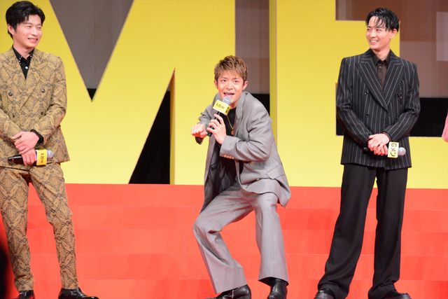 岸優太、久々公の場で一発ギャグ！主演映画『Gメン』完成披露：フォトギャラリー