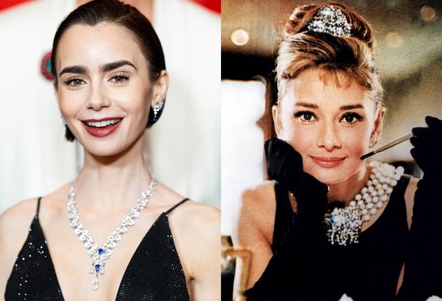 リリー・コリンズと、『ティファニーで朝食を』のオードリー・ヘプバーン