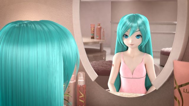 初音ミク、「LUX」シャンプーCMでスカヨハ完コピ！フォトギャラリー（8枚目）