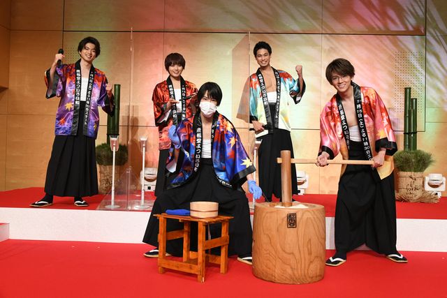 小瀧望、葉山奨之、大西流星、佐伯大地、白洲迅のさらし＆はっぴ姿！ドラマ「鹿楓堂よついろ日和」制作発表記者会見：フォトギャラリー