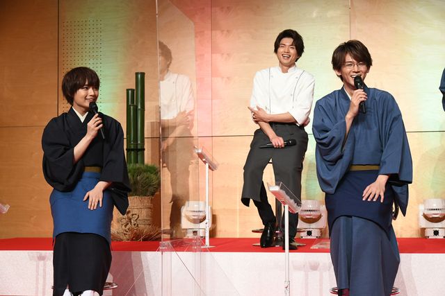 小瀧望、葉山奨之、大西流星、佐伯大地、白洲迅のさらし＆はっぴ姿！ドラマ「鹿楓堂よついろ日和」制作発表記者会見（3枚目）