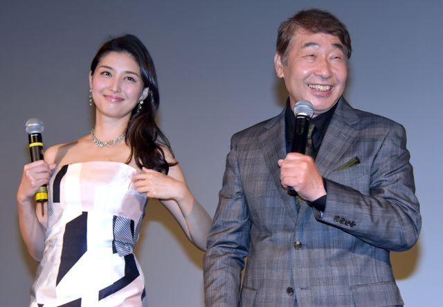 橋本マナミと、ヤクザ役で映画初主演の蛭子能収
