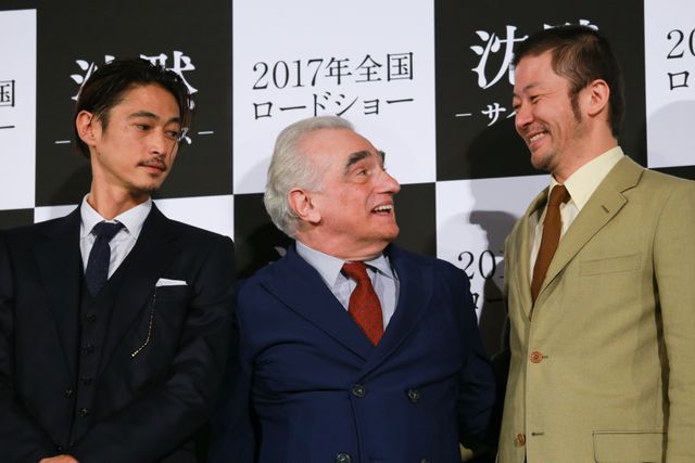 スコセッシ監督の笑顔！窪塚洋介＆浅野忠信と登場！『沈黙　－サイレンス－』来日記者会見フォトギャラリー：フォトギャラリー
