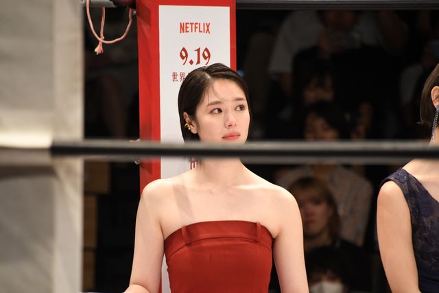 唐田えりか、会見で連続の涙…「極悪女王」レスラー役キャスト大集合（7枚目）