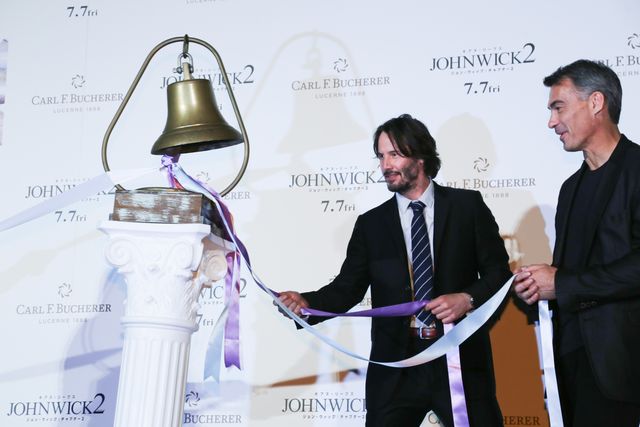 キアヌ・リーヴス、あの鐘を鳴らす！『ジョン・ウィック：チャプター2』ジャパンプレミア：フォトギャラリー
