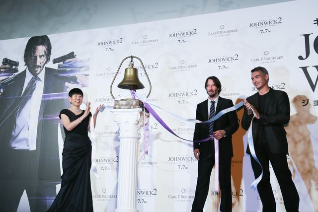 キアヌ・リーヴス、あの鐘を鳴らす！『ジョン・ウィック：チャプター2』ジャパンプレミア（3枚目）