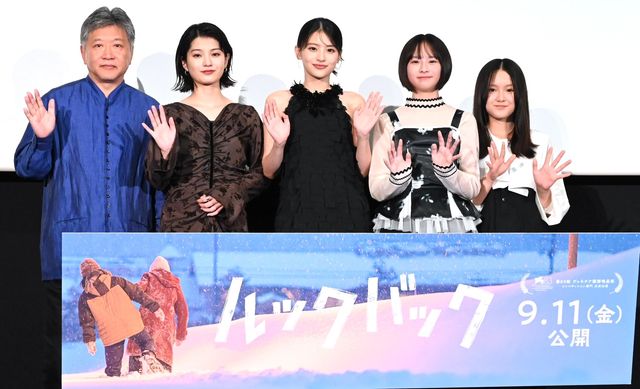 是枝裕和監督、蒔田彩珠、出口夏希、七瀬ふうり、岡田六花