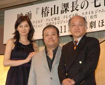 （写真左から）中年のサラリーマンを演じる伊東美咲、「女性になったら男を翻弄（ほんろう）して遊びまくりたい！」西田敏行、浅田次郎