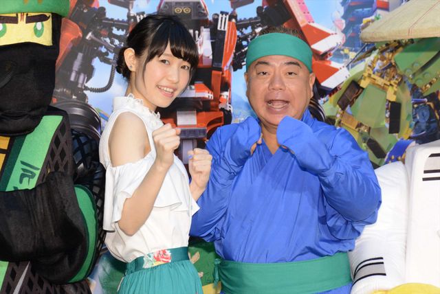 出川哲朗、なんか可愛いニンジャコスでアフレコ挑戦！『レゴ (R) ニンジャゴー　ザ・ムービー』イベント（6枚目）