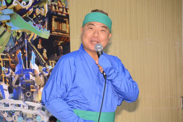 出川哲朗、なんか可愛いニンジャコスでアフレコ挑戦！『レゴ (R) ニンジャゴー　ザ・ムービー』イベント（7枚目）