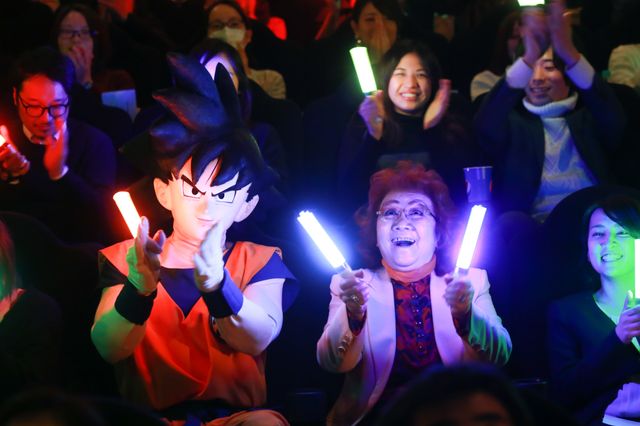 野沢雅子が孫悟空と大はしゃぎ！映画『ドラゴンボール超（スーパー）　ブロリー』限界突破応援上映イベント（8枚目）