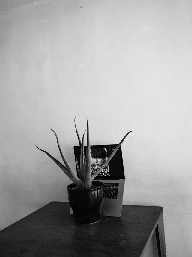 福士蒼汰、自宅で撮影したPC越しのポートレート（2枚目）