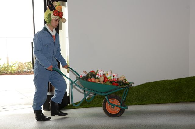 斎藤工、野菜かぶり物姿で登場！フォトギャラリー（14枚目）