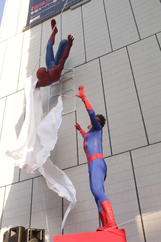 銀座ソニービルをスパイダーマンがジャック！フォトギャラリー（12枚目）