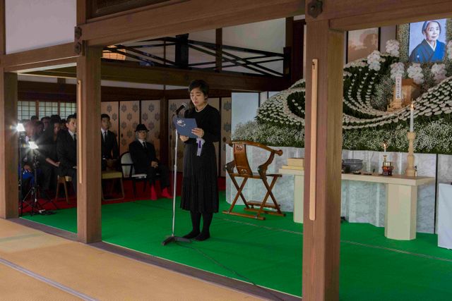 樹木希林さん告別式・参列者（2枚目）