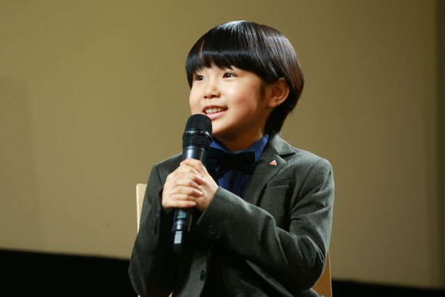 寺田心が熱心に書初め！映画『ジュリアン』トークショー：フォトギャラリー