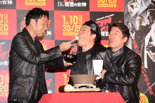 ダチョウ倶楽部、セクシー美女にデレデレ……フォトギャラリー（12枚目）