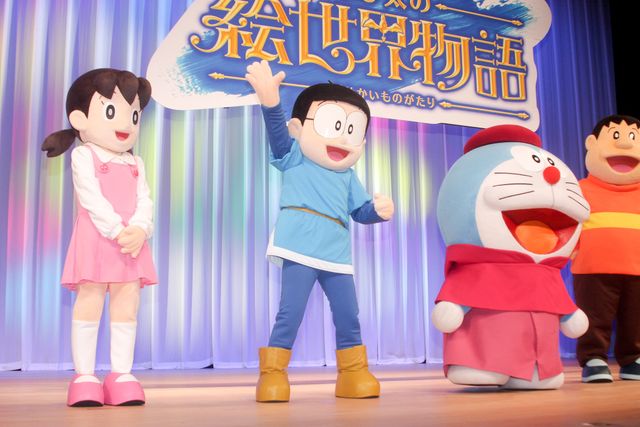 鈴鹿央士、のび太と筋トレ希望！藤本美貴、サンドウィッチマンと『映画ドラえもん　のび太の絵世界物語』完成披露（9枚目）