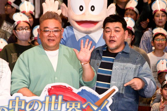 鈴鹿央士、のび太と筋トレ希望！藤本美貴、サンドウィッチマンと『映画ドラえもん　のび太の絵世界物語』完成披露（23枚目）
