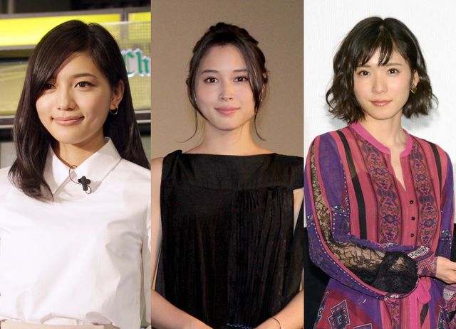 今や主演級の女優陣がズラリ（左から）川口春奈、広瀬アリス、松岡茉優