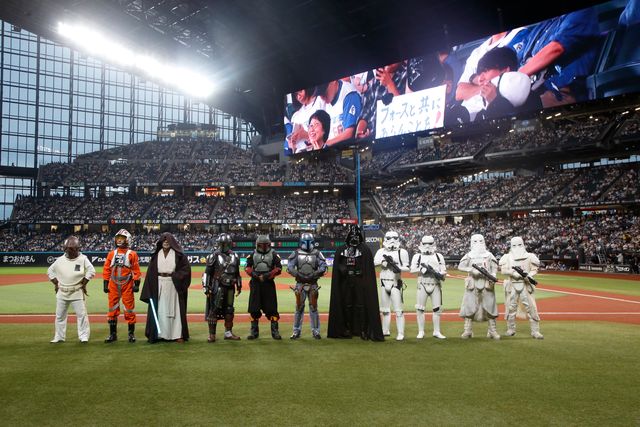 日本ハム　ファイターズ　スターウォーズ　STAR WARS シャツ エスコン 日本ハム ファイターズ スターウォーズ STAR WARS シャツ エスコン