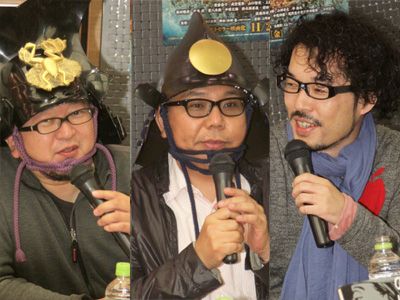 トークショーを行った樋口真嗣監督、犬童一心監督、和田竜