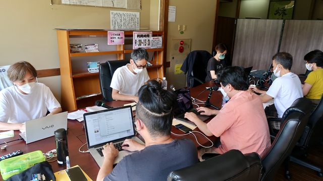 肘折温泉で行われた乱稽古の様子