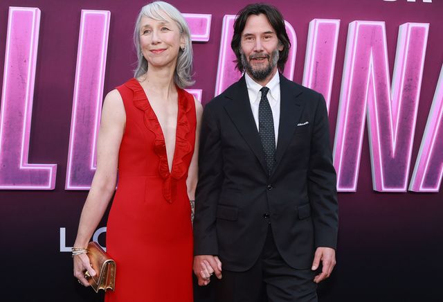ロサンゼルスで行われた映画『バレリーナ：The World of John Wick』特別上映会でのアレクサンドラ・グラントとキアヌ・リーヴス