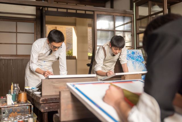 卒業制作に励む嵩（北村匠海）…「あんぱん」第8週「めぐりあい わかれゆく」第40回（2枚目）