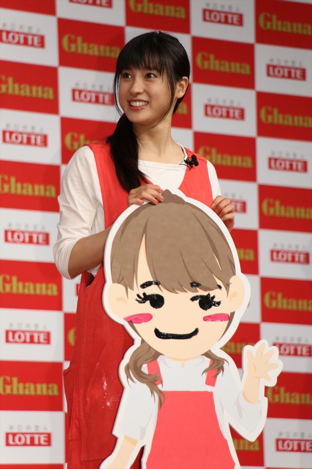 広瀬すず、土屋太鳳 、松井愛莉がお互いの似顔絵を描くと…ロッテ・ガーナ新CM発表会（4枚目）