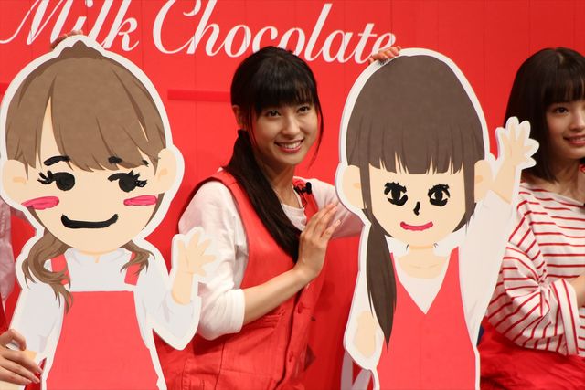 広瀬すず、土屋太鳳 、松井愛莉がお互いの似顔絵を描くと…ロッテ・ガーナ新CM発表会（11枚目）