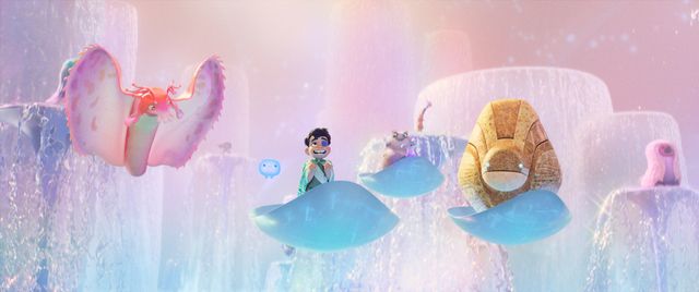 左側のピンク色のエイリアンが大使クエスタ