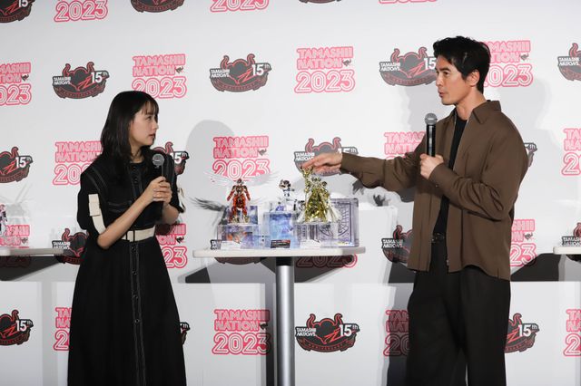 伊藤英明＆山本美月のフィギュア愛が爆発！「TAMASHII NATION 2023」オープニングセレモニー（4枚目）