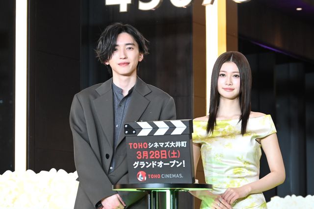 TOHOシネマズ大井町オープニングセレモニーに出席した道枝駿佑＆生見愛瑠