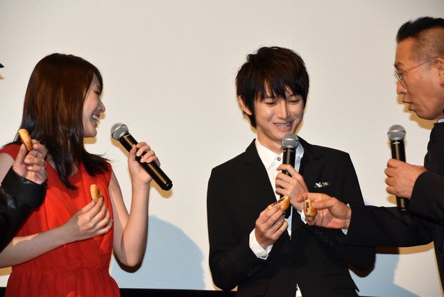 “偏食家”本郷奏多、まんじゅうも苦手…？『シネマの天使』完成披露フォトギャラリー：フォトギャラリー