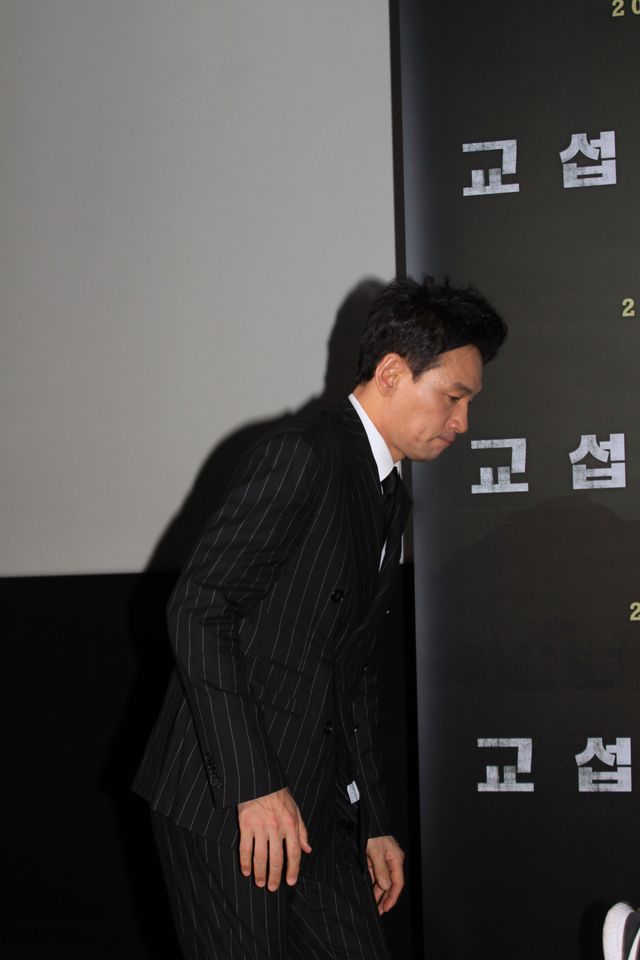 ヒョンビンのひげ姿！映画『交渉』マスコミ試写会＋会見（3枚目）