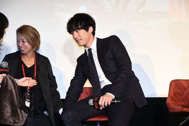 坂口健太郎、森七菜を神フォロー！Netflix映画『パレード』配信記念試写会（2枚目）
