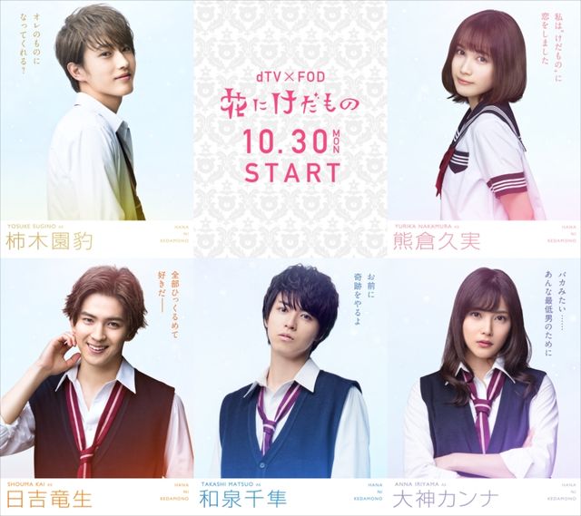 若手イケメンズ集合!!「花にけだもの」キャラクタービジュアル一覧（6枚目）